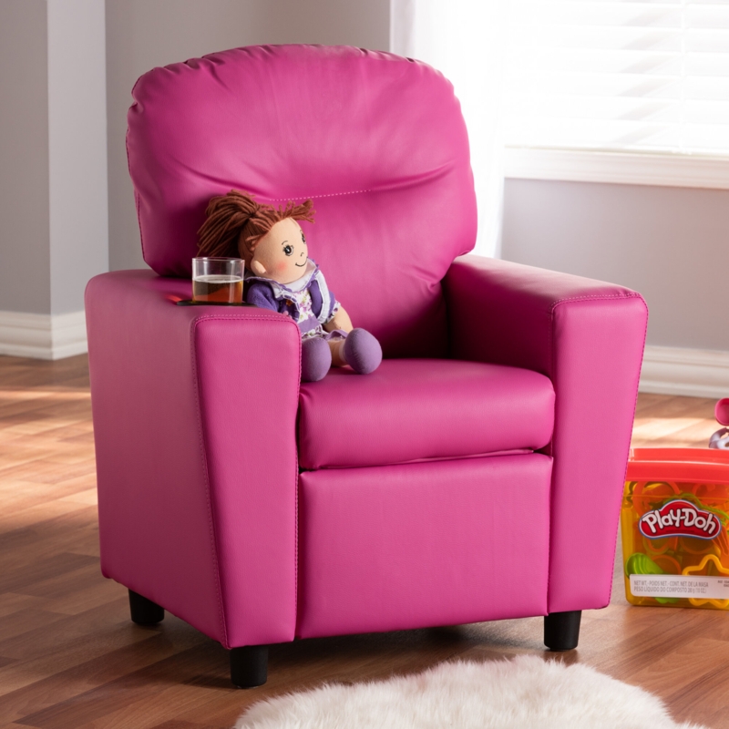 Clemmer Kids 14.2'' Recliner Chair and Ottoman