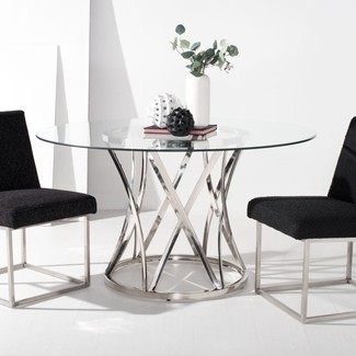 Round Glass Dining Room Table Sets - Foter