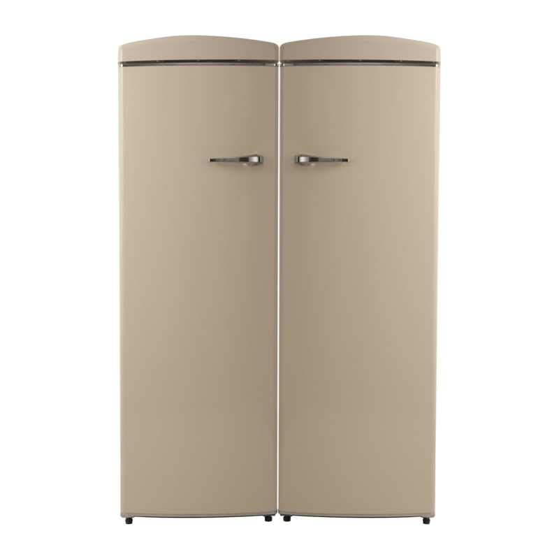 Conserv 8.3 cu. ft. Black Classic Retro Upright Freezer - 11 cu. ft. Black Classic Retro Refrigerator