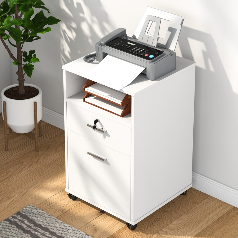 Cooleemee 15.748'' Wide 2 -Drawer Mobile File Cabinet
