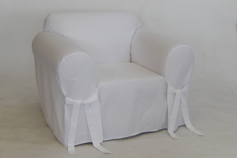 Cotton Box Cushion Armchair Slipcover