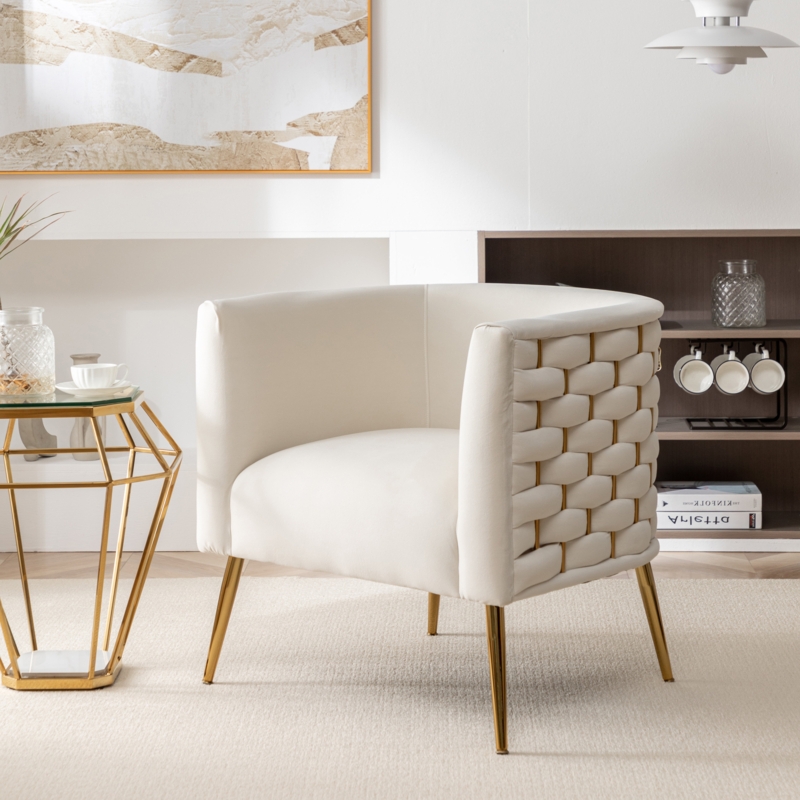 Cristen Velvet Barrel Chair
