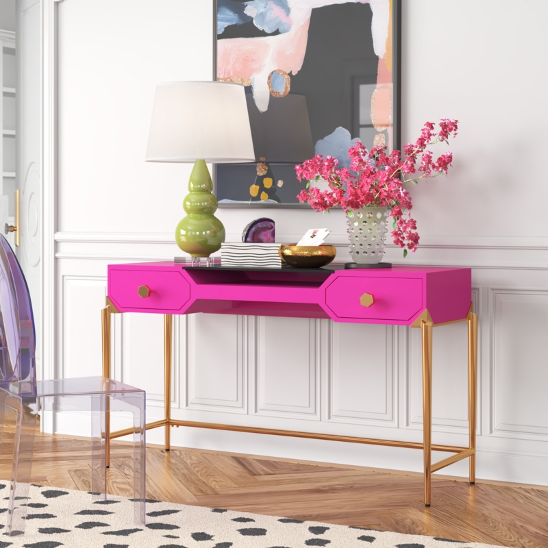 Cusco Metal Base Writing Desk