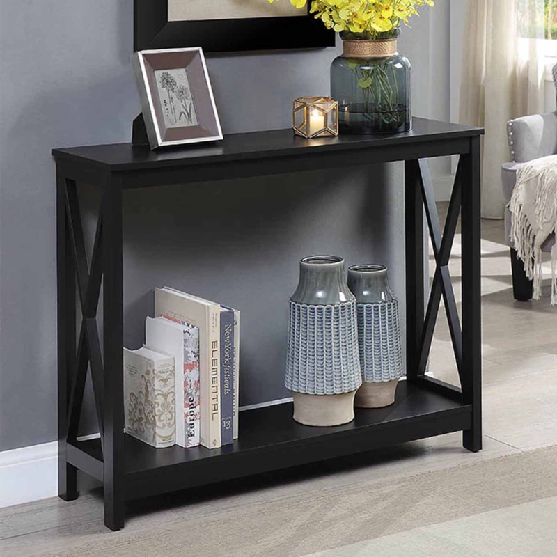 Narrow Black Console Table | Foter