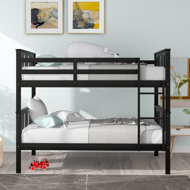 Twin Over Twin Bunk Beds With Stairs | Foter