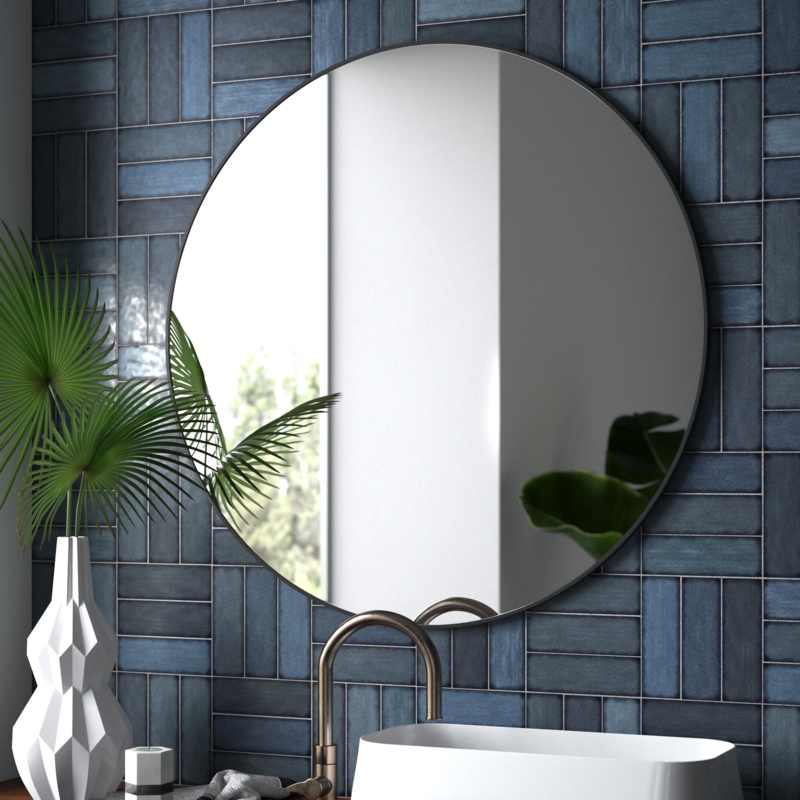 Destefano Round Metal Mirror