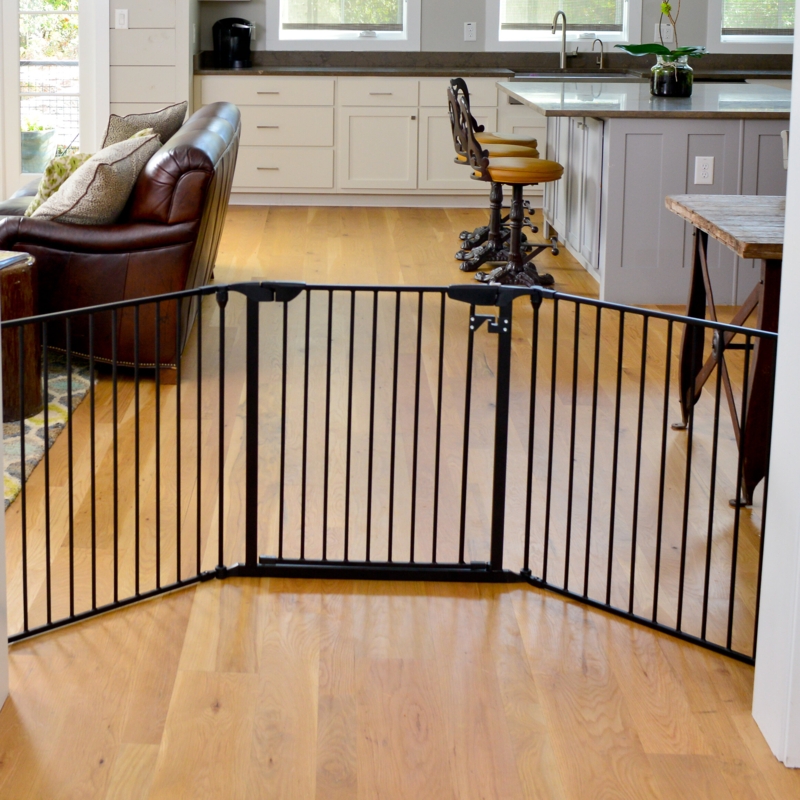 Dickerson Metal Wall Mounted Pet Gate