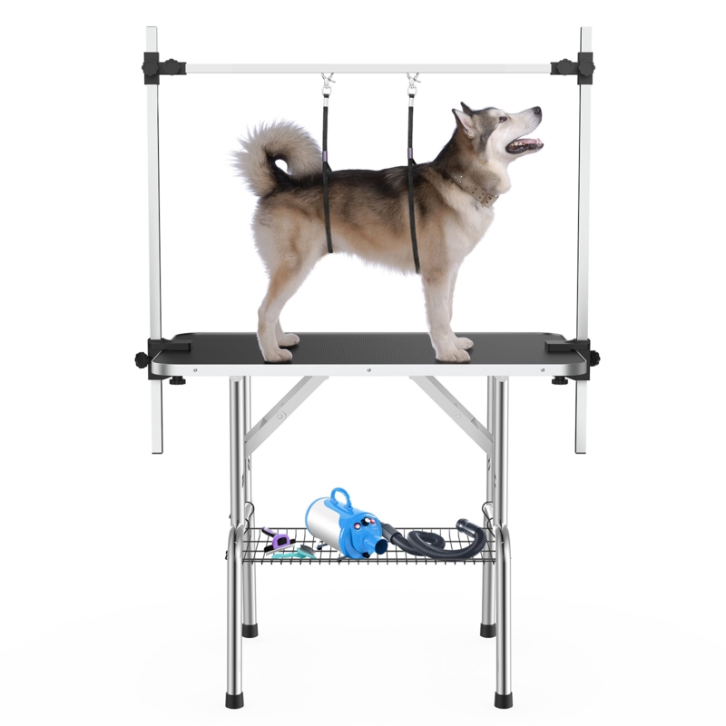 Dog Grooming Table with Adjustable Height