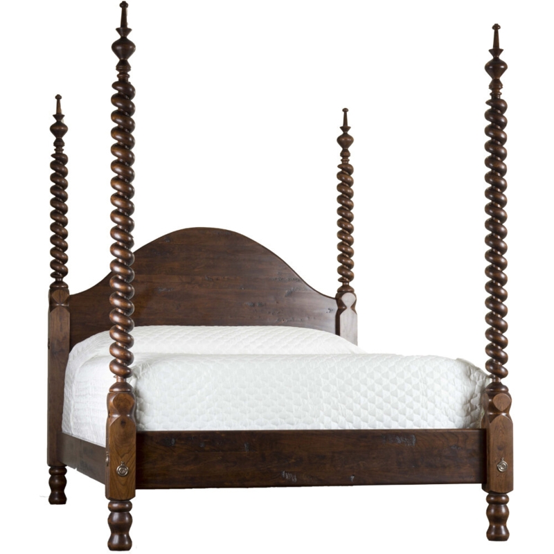 English Pub Solid Wood Four Poster Bed