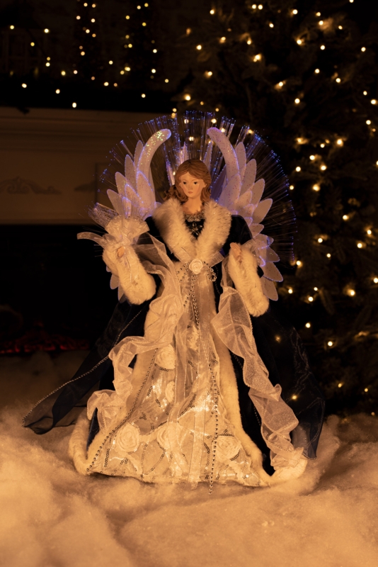 Fabric People Tree Topper - Lighted