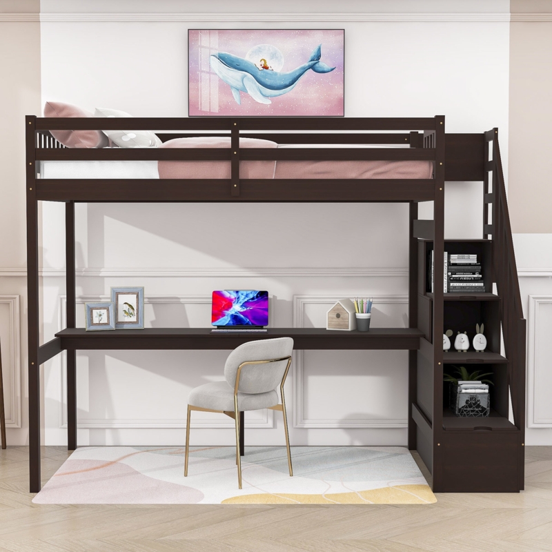 Bunk Beds With Desk And Drawers - Foter