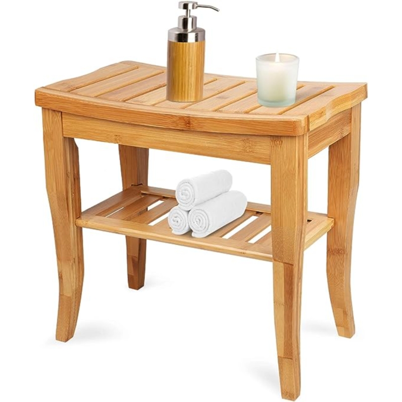 Filomela 10.2'' W Teak Shower Bench
