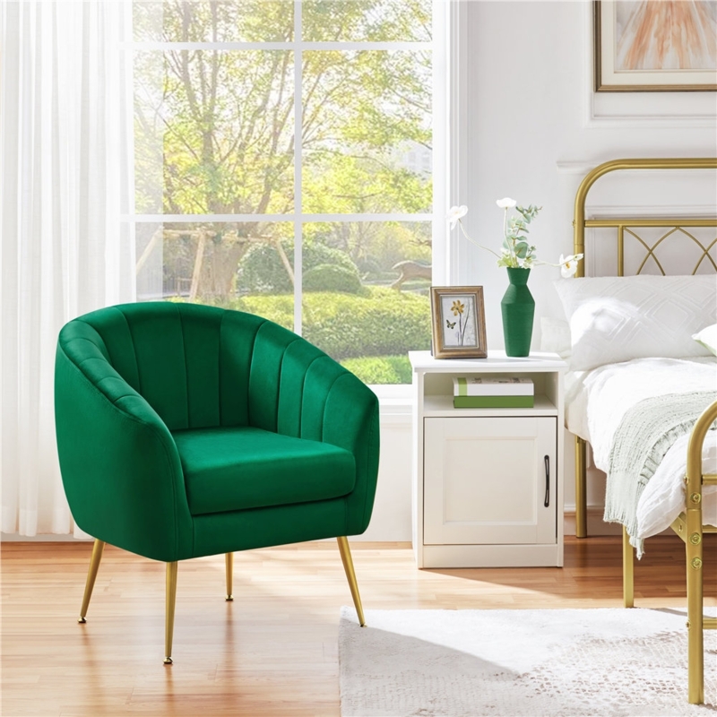 Fitchburg Velvet Barrel Chair