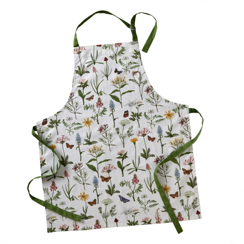 Floral Cotton Bib Apron