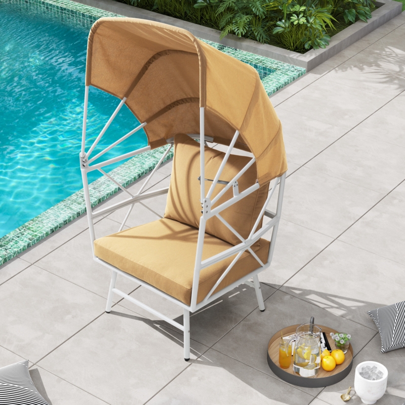 Folding Canopy Patio Chair