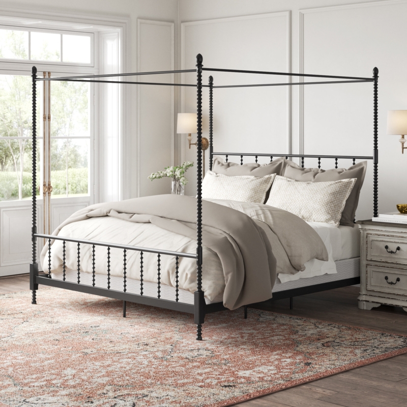 Frankie Metal Canopy Bed