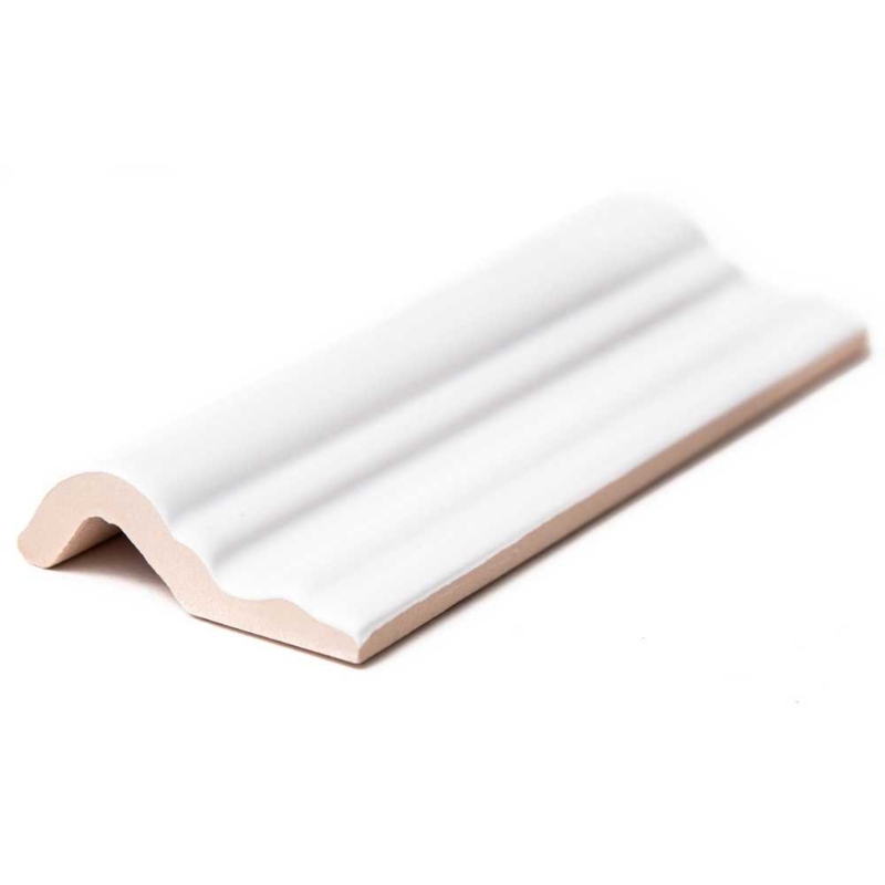 Fresno 6" x 2" Glossy Ceramic Chair Rail