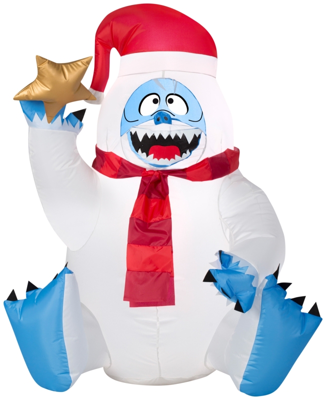 Gemmy  Airblown  Bumble  Christmas Inflatable  Multicolored  Fabric  1 Pk