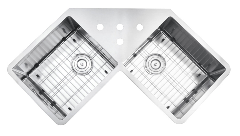 Gravena 43.75'' L Undermount Double Bowl Stainless Steel Kitchen Sink