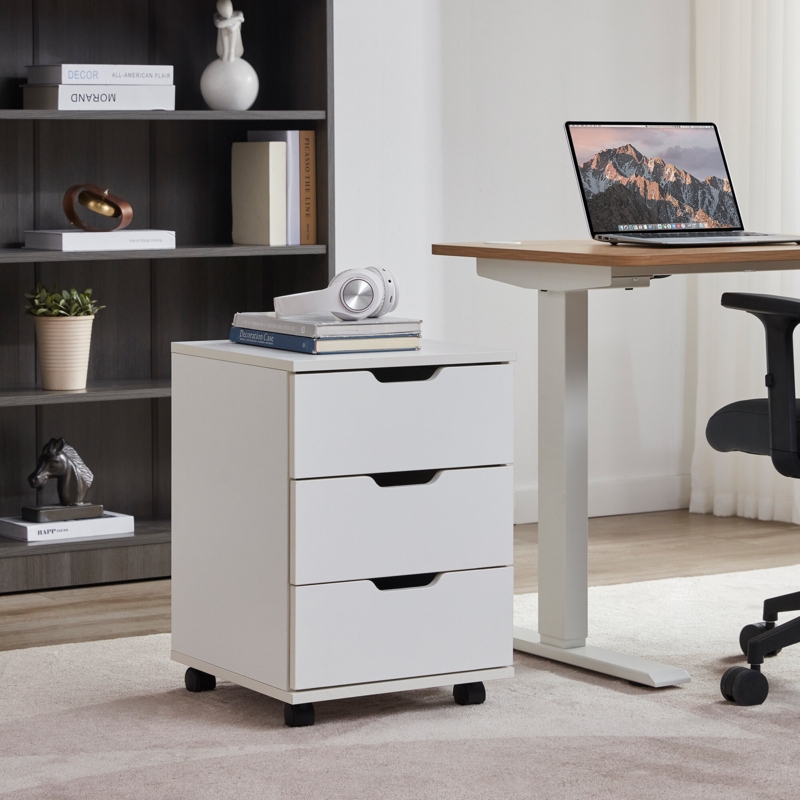 Haddie 15.74'' Wide 3 -Drawer Mobile Vertical Filing Cabinet