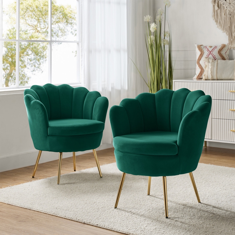 Hendrix Velvet Barrel Chair