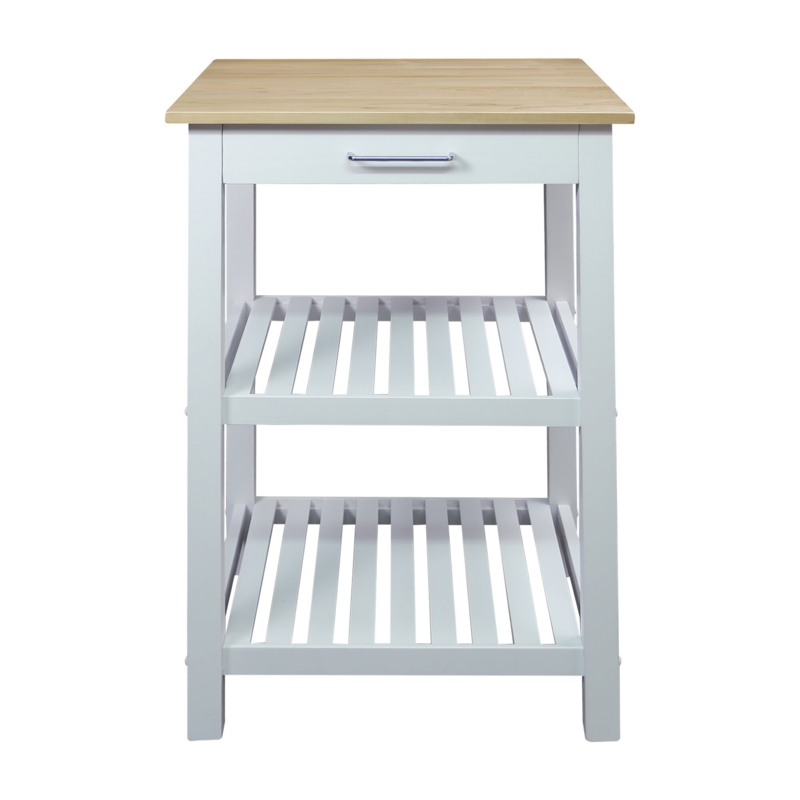 Herriott 23'' Wide Prep Table with Solid Wood Top