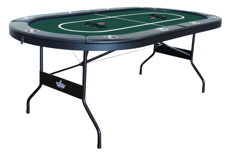 Hot Hand Poker Supply Co. 84'' 10 - Player Cedar Foldable Poker Table