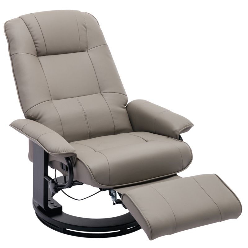 Huntingtown Vegan Leather Swivel Recliner