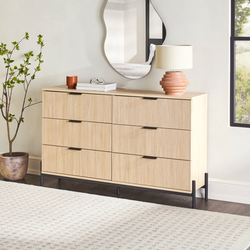 Irmengild 6-Drawer Double Dresser