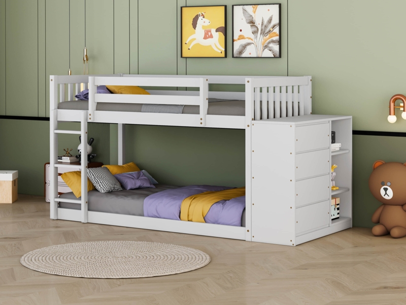 Futon Bunk Bed With Desk | Foter