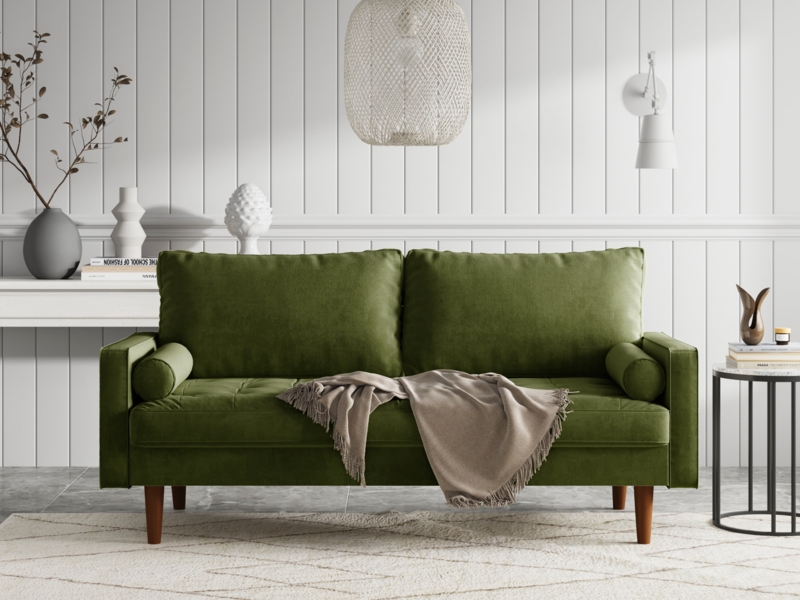 Jaiden 70" Velvet Square Arm Sofa