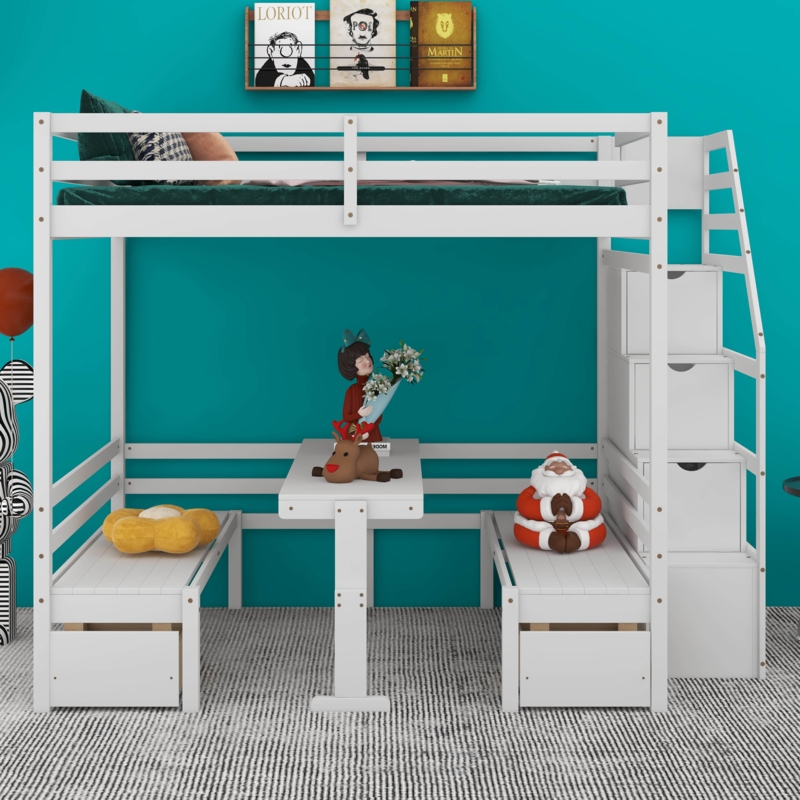 Jakira Kids Full Over Full Bunk Bed with Drawers