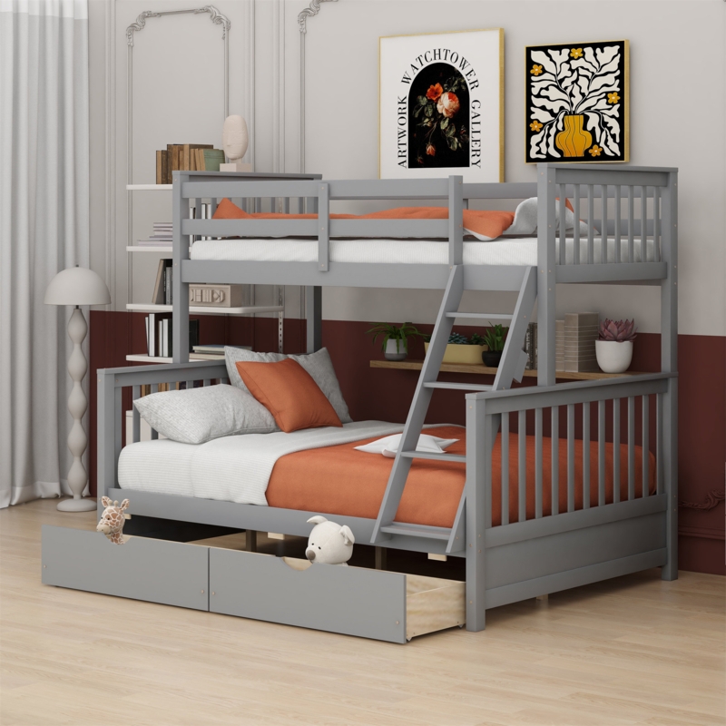 Futon Bunk Bed With Desk - Foter