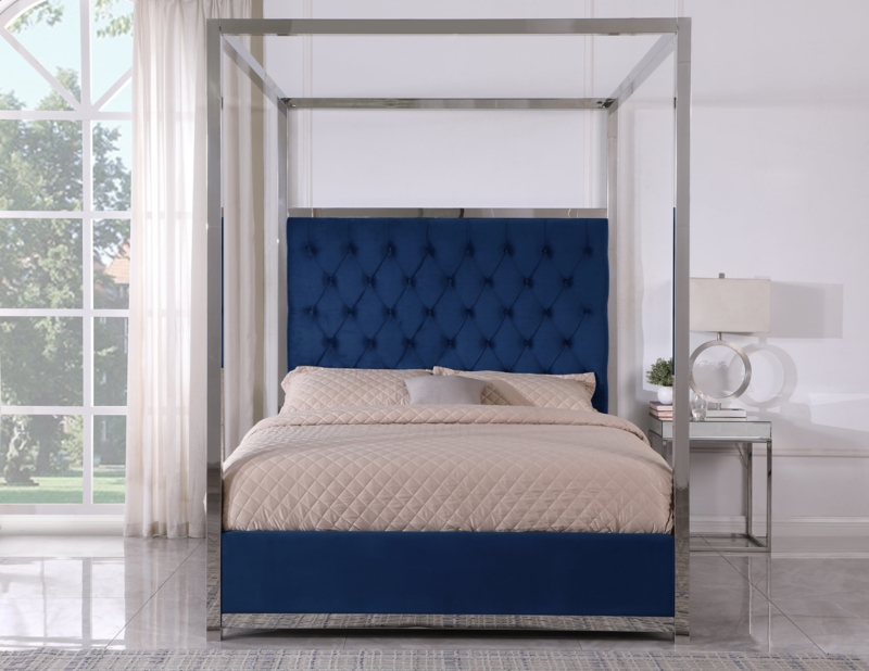 John-Joseph Upholstered Canopy Bed