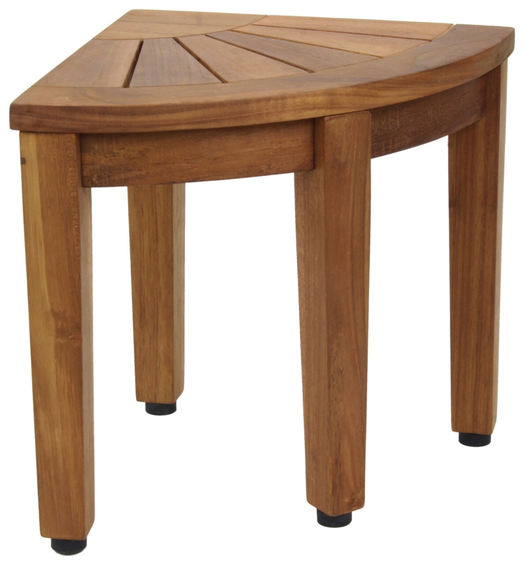 Kai 12'' W Teak Corner Shower Bench