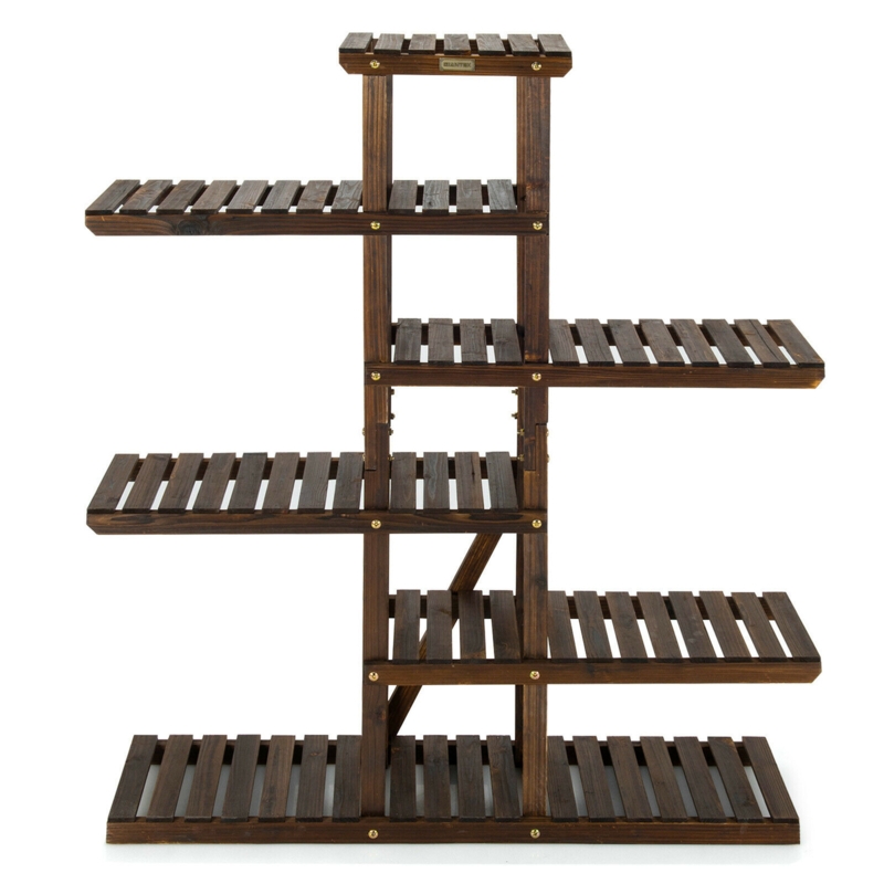 Kampff Wood Weather Resistant Plant Stand