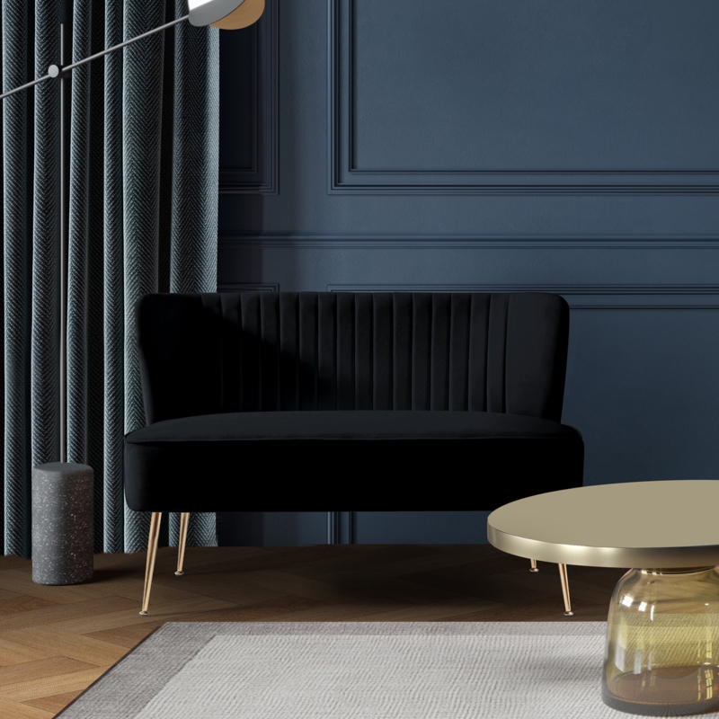 Kenisha 46'' Velvet Loveseat