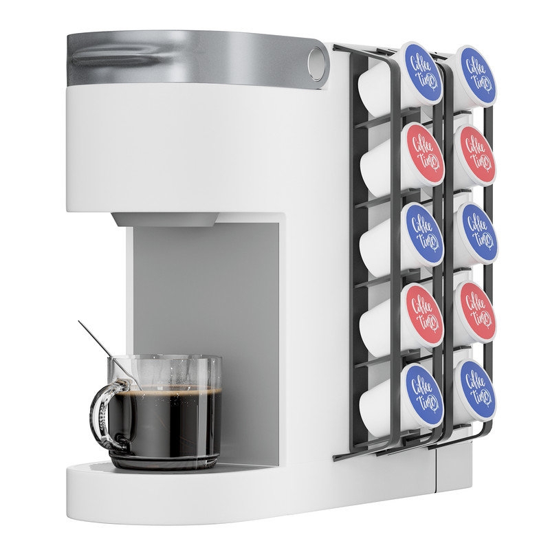 KES Coffee Pod Storage Coffee Pod Holder for Keurig K-Cup Side Mount Adhesive