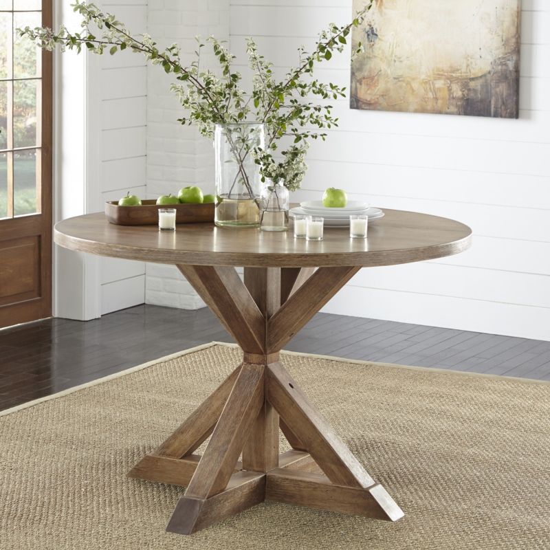 Korth Round Solid Wood Base Dining Table