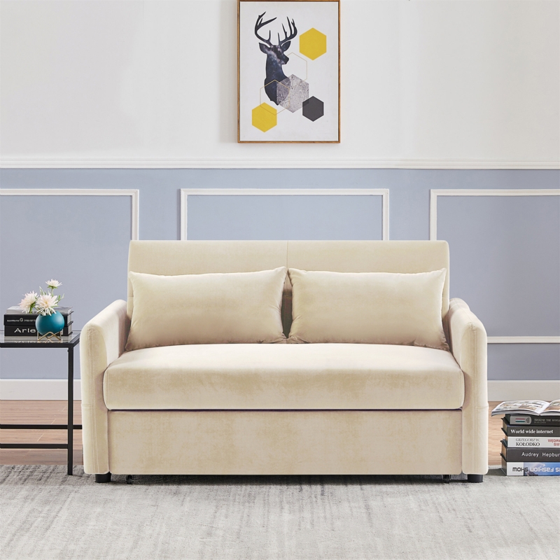 Kvion 57.1'' Velvet Loveseat