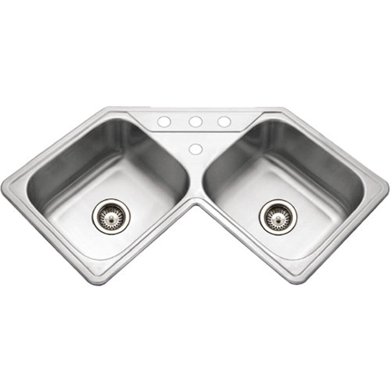 Legend 31.88'' L Drop-In Double Bowl Stainless Steel Kitchen Sink