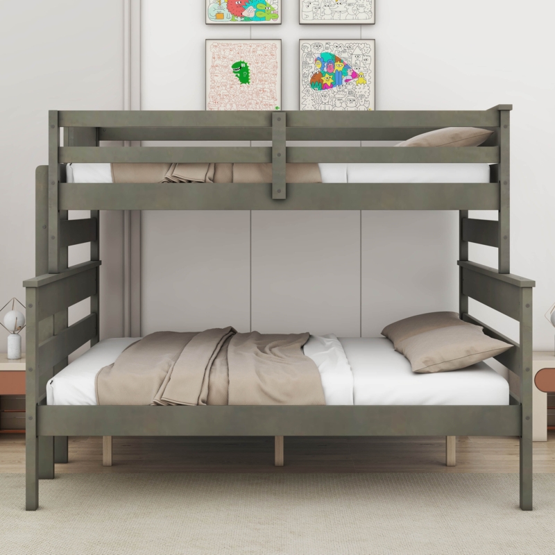 Longmeadow Twin over Full Futon Bunk Bed by Harriet Bee