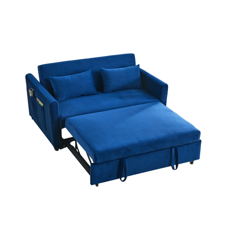 Loveseat 54'' Velvet Reclining Loveseat