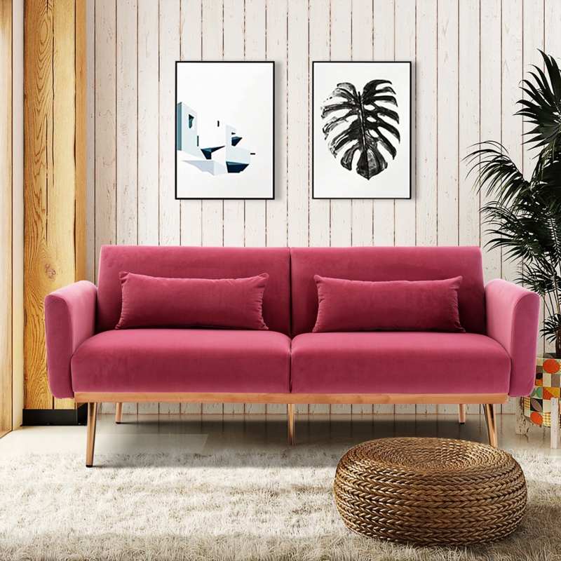Maryfaith 68.5" Loveseat Sofa with Metal Feet