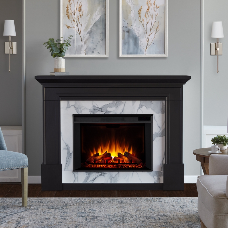 Merced 61" Grand Electric Fireplace by Real Flame