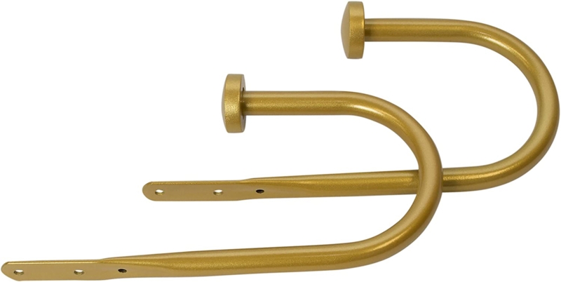 Meriville Decorative End Cap Window Curtain Holdbacks for Draperies