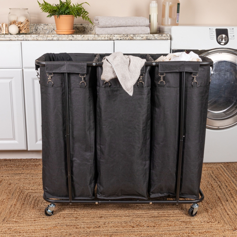 Metal Rolling Laundry Sorter