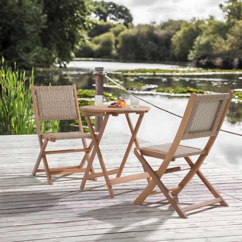 Mhega 2 - Person Round Outdoor Dining Set