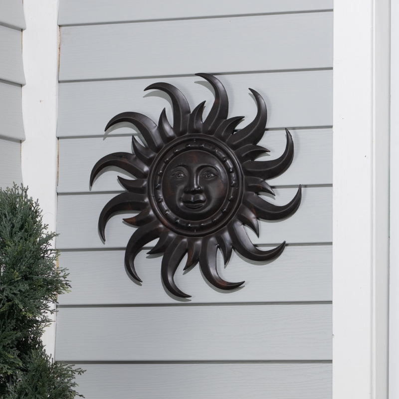 Nailwell Metal Sun Face Garden Plaque