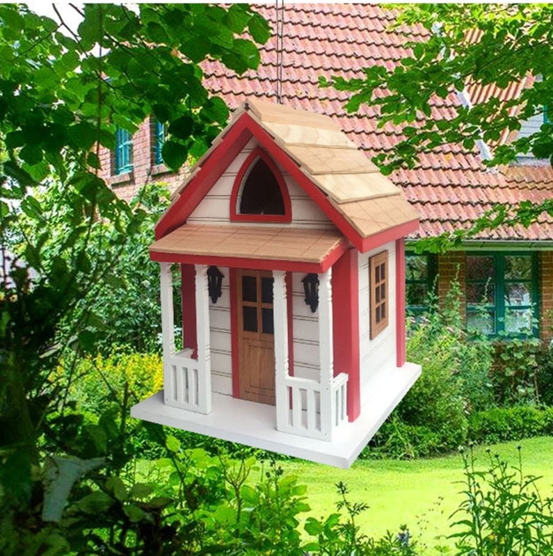 Nestling Series Country Charm 8 in x 6 in x 5.75 in Birdhouse